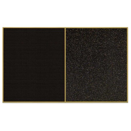 United Visual Products Sliding Door Indoor Enclosed Corkboard, 9 UV9011ACSH-BLACK-PEARL